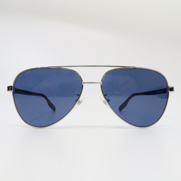 Mont Blanc MB 01825 004 59mm Silver/Blue Carbon Fiber New Men's Sunglasses - Picture 2 of 9